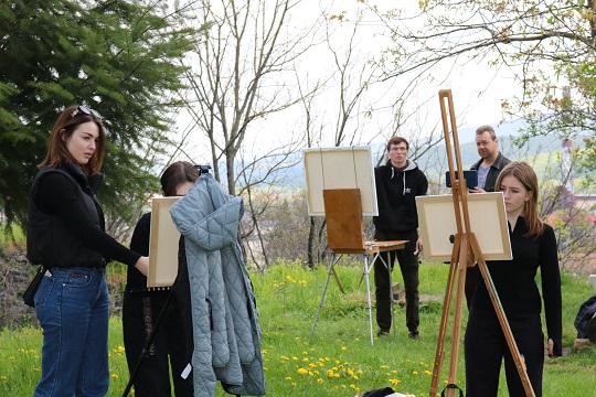 Весняний Ужгород малювали у скансені (ФОТО)