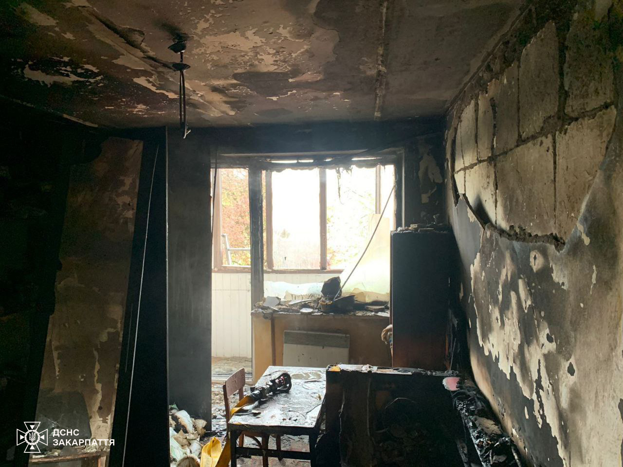 У Мукачеві на пожежі загинув чоловік (ФОТО)
