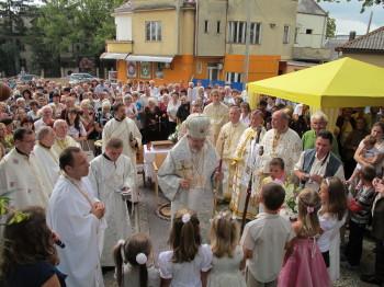 На свято Преображення Господнього на ужгородській Цегольні відбувся велелюдний відпуст